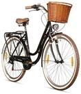 bergsteiger Cityrad Marseille 26 Zoll, 28 Zoll Damenfahrrad, ab 150 cm, Korb aus