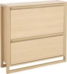 Woodman Schuhkommode NewEst, Breite 100 cm, mit 2 Klappen, Holzfurnier aus...