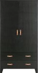 WOOOD Garderobenschrank Dian viel Stauraum, H&ouml;he 180 cm x Breite 94 cm