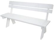 PROREGAL&reg; Gartenbank Holzbank Parkbank HxBxT 86x148x54cm Sitzh&ouml;he 45cm...
