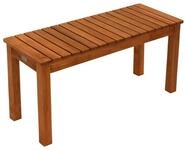 DEGAMO Hockerbank MERIDA (1 St), 2-sitzer 78cm, Eukalytpus Holz ge&ouml;lt