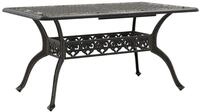 vidaXL Gartentisch Gartentisch Bronzen 150x90x72 cm Aluminiumguss (1-St)
