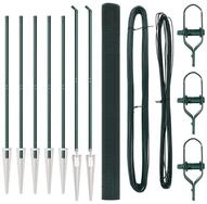 vidaXL Gartenzaun Schwei&szlig;drahtzaun mit Spikes 10 x 1,5 m PVC-beschichteter...