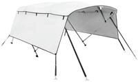 vidaXL Bodenschutzplane 4-Bow Bimini-Top mit Seitenteilen 243x(230-244)x137 cm...