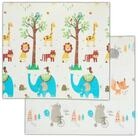 relaxdays Spielmatte Faltbare Spielmatte mit Tieren