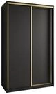 Masseno Schwebet&uuml;renschrank NISSE 120 cm Kleiderschrank 2 T&uuml;ren und 2 Schubladen