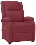 vidaXL Massagesessel Massagesessel Weinrot Kunstleder