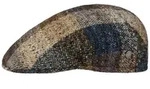 Lierys Flat Cap (1-St) Schirmm&uuml;tze mit Schirm, Made in Italy blau|braun S...