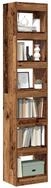 vidaXL B&uuml;cherregal NA B&uuml;cherregalRaumteiler Altholz-Optik 40x30x198 cm