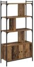 vidaXL B&uuml;cherregal B&uuml;cherregal 76,5 x 30 x 154,5 cm Holzwerkstoff, 1-tlg.