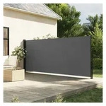 furnicato Markise Ausziehbare Seitenmarkise 160 x 600 cm Anthrazit...