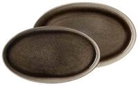 Ritzenhoff & Breker Servierplatte Eda Servierplattenset 2er Set, Steingut,...