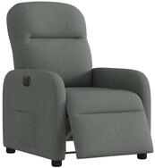 vidaXL Sessel Relaxsessel Elektrisch Dunkelgrau Stoff (1-St)