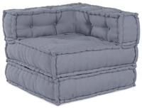 vidaXL Sofa-Eckelement, Modulares Ecksofa Grau 70 x 70 x 56 cm Stoff