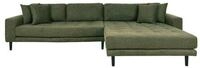 House Nordic Ecksofa in Olivgr&uuml;n, Stoff - 290x76x92cm (BxHxT)