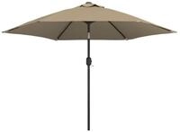 furnicato Sonnenschirm mit Metall-Mast 300 cm Taupe, LxB: 300x300 cm