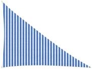 vidaXL Sonnensegel Sonnensegel Blau und Wei&szlig; 3 x 4 x 5 m HDPE, (1-tlg)