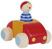 goki Spielzeug-Auto Auto mit M&auml;nnchen und Hupe Rot, (Set, 1-tlg., packung), Mit