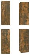 vidaXL TV-Schrank TV-Schr&auml;nke 4 Stk. R&auml;uchereiche 30,5x30x90 cm Holzwerkstoff