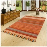 Pergamon Wollteppich Natur Teppich Kelim Kalleen, Rechteckig, H&ouml;he: 8 mm 90 cm...