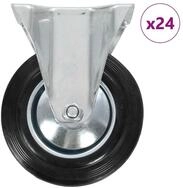 vidaXL Schwerlastrolle 24 Stk. Bockrollen 160 mm, (24-St)