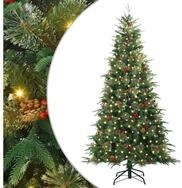 vidaXL K&uuml;nstlicher Weihnachtsbaum K&uuml;nstlicher klappbarer Weihnachtsbaum Gr&uuml;n...
