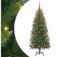 vidaXL LED Baum K&uuml;nstlicher Weihnachtsbaum mit 150 LEDs Gr&uuml;n 120 cm PE und PVC