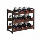 relaxdays Weinregal f&uuml;r 12 Flasche