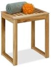 relaxdays Badhocker Hocker aus Holz
