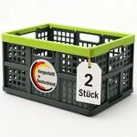 BigDean Klappbox 2er SetFaltbar & extrem stabil aus robustem Kunststoff in...