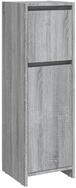 vidaXL Mehrzweckschrank NA Badezimmerschrank Grau Sonoma 30x30x95 cm Spanplatte