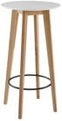 Wohnling Stehtisch WL6.094 60x110x60 cm Wei&szlig; Bartisch Skandinavisch Eiche...