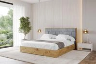 ALTDECOR Polsterbett ENZO8 (Polsterbett mit Bettkasten und Lattenrost, Boxbett...