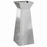 vidaXL Blumentopf S&auml;ulen Pflanzer Silber 40 x 40 x 100 cm (1 St)