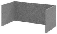 HAMMERBACHER Regal Filzeinschub FlexWall 80cm 1OH grau