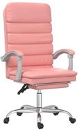 vidaXL B&uuml;rostuhl B&uuml;rostuhl mit Massagefunktion Rosa Kunstleder (1 St)