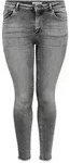 ONLY Skinny-fit-Jeans CARWILLY LIFE Jeanshose mit Stretch in gro&szlig;en Gr&ouml;&szlig;en grau