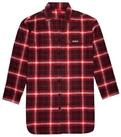 HUGO Longshirt Flannel Check_Nighty mit Brusttasche rot S (36)