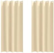 vidaXL Vorhang Verdunkelungs-Vorh&auml;nge mit Ringen 2 pcs Creme 225 x 140 cm (2...