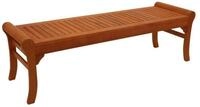 DEGAMO Gartenbank IPANEMA (1-St), ohne R&uuml;ckenlehne, 3-sitzer 150cm, Eukalyptus