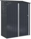 vidaXL Gartenhaus Gartenh&uuml;tten Anthrazit 153,5 x 86 x 200 cm Metall