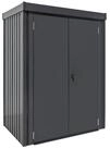 osoltus Vordach osoltus Premium Metall Mini Ger&auml;tehaus 100x135 cm grau 185 cm...