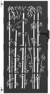 vidaXL Gartentor Gartentor Schwarz 85 x 200 cm Pulverbeschichteter Stahl
