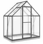 furnicato Gew&auml;chshaus Anthrazit 169 x 114 x 202 cm f&uuml;r Hobbygartenbau schwarz...