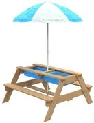 TP Toys Campingtisch Matschtisch Tiger (1-St), Geeignet ab 3 J., 2 integierte