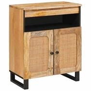 vidaXL Sideboard, Sideboard mit Speicher Braun 60 x 33 x 75 cm Massivholz Mango
