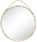 House Nordic Spiegel in Natur, Rattan, Glas - 2x50x50cm (BxHxT)