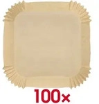 PAPSTAR Backpapier, 16x16 cm, f&uuml;r Airfryer braun 16 cm x 4.5 cm