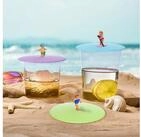 Lurch Glas 3er Set Glasdeckel Summer Fun aus Silikon, Silikon