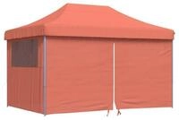 vidaXL Partyzelt Partyzelt Faltbar Pop-Up mit 4 Seitenteilen Terrakottarot
